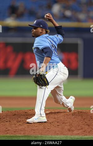 Tampa Bay Rays pitcher Edwin Uceta poses for a portrait during photo ...