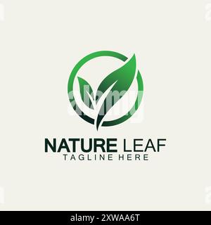 Logos of green leaf ecology nature element vector icon Stock Vector