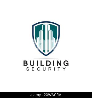 Building security logo design template. Stock Vector