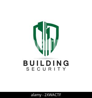 Building security logo design template. Stock Vector