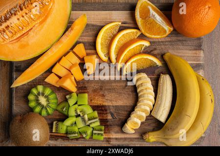 Cut up fruits Stock Photo