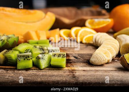 Cut up fruits Stock Photo