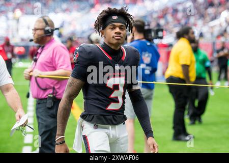 August 17, 2024: Houston Texans wide receiver Tank Dell (3) during a preseason game between the New York Giants and the Houston Texans in Houston, TX. Trask Smith/CSM Stock Photo