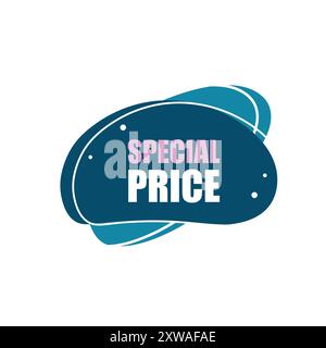 Free form banner design element. Special price. vector illustration Stock Vector