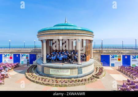 The Bandstand, Eastbourne Seafront, Eastbourne, East Sussex, UK Stock Photo