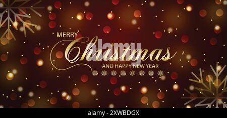 Sending Warmth and Cheer Merry Christmas and a Happy New Year Ahead Stock Vector