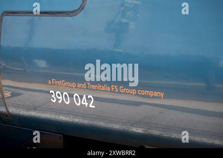 Avanti West Coast Pendolino train detail, UK Stock Photo