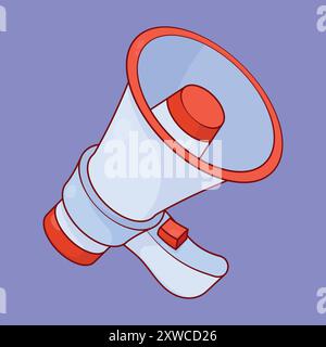 Marketing Megaphone vector icon. megaphone speaker vector illustration. Megaphone marketing alert Stock Vector