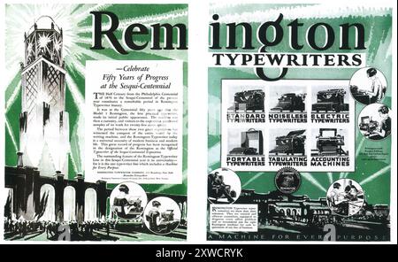 1926 Remington typewriters ad Stock Photo