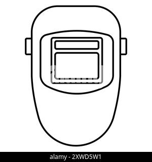 Welding helmet. Arc Welding Helmet. Vector illustration. Eps 10. Stock Vector