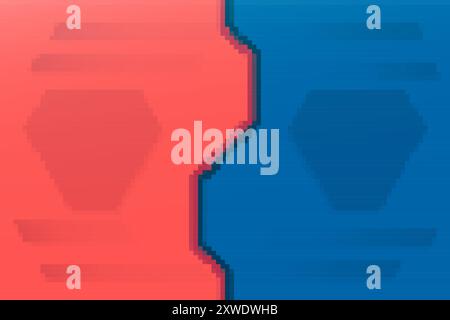 Video game competition banner. Vs background with futuristic space door. Stock Vector