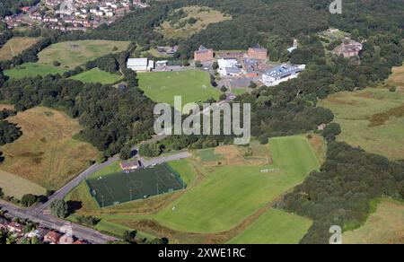 aerial view of Hopwood Hall College Stock Photo