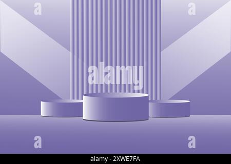 Modern stage Design For product use Stock Vector