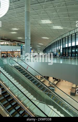 Tocumen International Airport, airport terminal waiting area for international departures, Panama city, Panama - stock photo Stock Photo