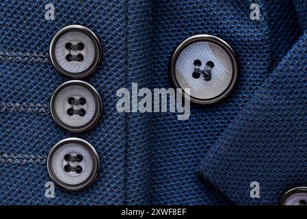 Sleeve of a men's jacket with buttons. Jacket element. Sleeve Stock Photo