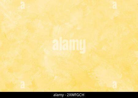 Painted light yellow background or texture, plaster, part of the wall, abstract wallpaper for design Stock Photo
