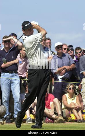 British golfer Nick Faldo at the British Open Golf Championsips at St Andrews 19/7/00 Stock Photo