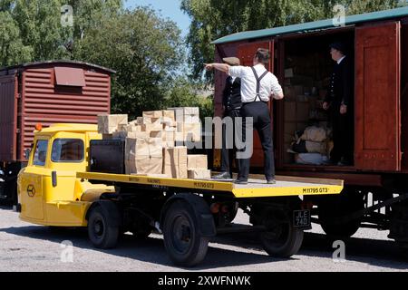 Railways at Work 1960s Re-enactment Event, Great Central Railway, Leicestershire, August 2024 Stock Photo