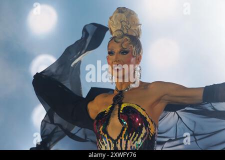 Drag Queen Brooke Lynn Hytes at the Drag Superstars show held during the Montreal Pride Festival. Montreal Quebec Canada Stock Photo Alamy