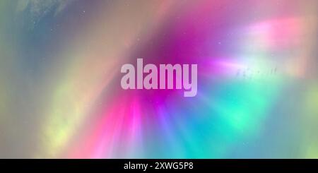 Fading RGB Aurora Borealis Zenith Surrounded by Feather Clouds ...