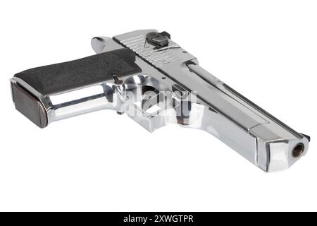 Desert eagle big caliber hand gun isolated on white background Stock ...