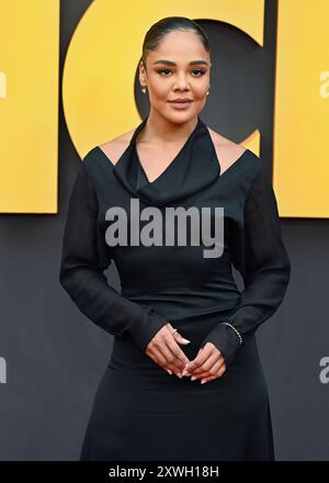 LONDON, UK. 19th Aug, 2024. Tessa Thompson attends the Warner Bros. presents the European premiere of 'Blink Twice' at at Odeon Luxe Leicester Square in London, UK. ( Credit: See Li/Picture Capital/Alamy Live News Stock Photo