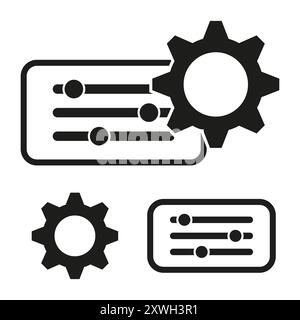 Control panel Simple vector icon. Illustration symbol design template ...