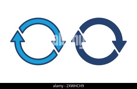 Refresh icon vector. Reload icon vector. Update icon. Stock Vector