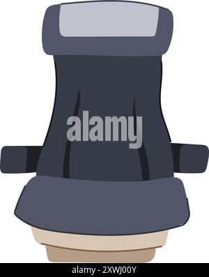 recline seat airplane cartoon vector illustration Stock Vector Image ...