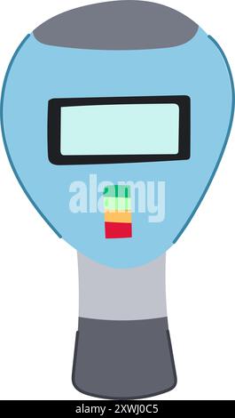 lung spirometer cartoon vector illustration Stock Vector