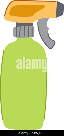 refillable spray bottle cartoon vector illustration Stock Vector Image ...
