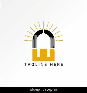Logo design graphic concept abstract creative premium vector stock initial E or CE font cable stecker plug electrical Relate monogram typography brand Stock Vector