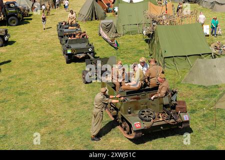 Bren Gun Carrier on display at The Yorkshire Wartime Experience near Bradford,West Yorkshire,UK Stock Photo