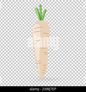 A white carrots icon isolated on white background vector illustration Stock Vector