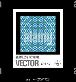 Seamless pattern geometric pattern, seamless vector, Abstract Patterns, 6 set Patterns Modern stylish texture. symmetrical geometric tiles Designs Stock Vector