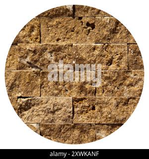 Rectangular cut out beige organic marble wall texture background can be, tile seamless lined up Stock Photo