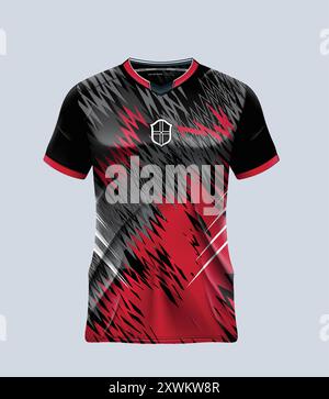 soccer, team, t-shirt, clothes, sport, football, shirt, textile, uniform, jersey, clothing, template, design, vector, player Stock Vector
