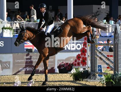 LONDON, ENGLAND: 16th August 2024: Kyle Timm a rider who completed the ...