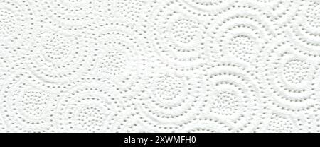 Paper white patterned napkin texture used for kitchen cleaning, paper napkin texture Stock Photo