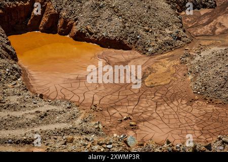 Nickel extraction, Mining in Labengki, Sulawesi, Indonesia, Asia Stock Photo