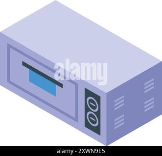 Professional convection oven is baking delicious food in a bakery Stock Vector