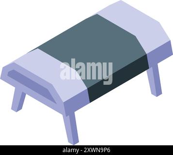 Semiconductor production factory machine processing microchip for modern electronic device manufacturing Stock Vector