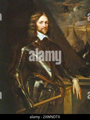 HENRY IRETON (1611-1651) English general in the Parliamentary Army during the English Civil War in an 1650 portrait Stock Photo