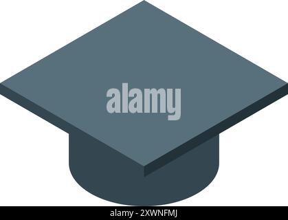 Graduation hat symbolizing academic achievement and the pursuit of knowledge Stock Vector