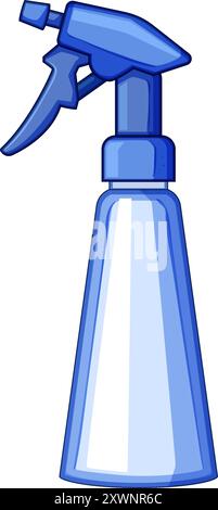 refillable spray bottle cartoon vector illustration Stock Vector Image ...
