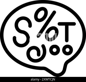 Swot analysis icon representing a strategic planning technique used to identify strengths, weaknesses, opportunities, and threats Stock Vector