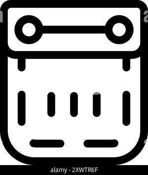 Icon of the audio cassette in a linear style Stock Vector Image & Art ...