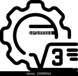 Gear is creating a third generation blockchain cryptocurrency Stock Vector