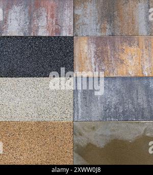 Natural grain textures patterns outside on surface background Stock Photo