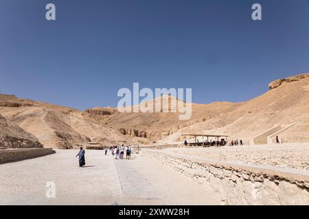 Valley of the Kings, kings valley, west bank of the Nile river, Luxor, Egypt, North Africa, Africa Stock Photo